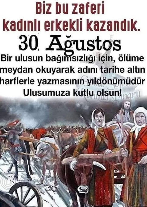 30 AĞUSTOS ÖZGÜRLÜĞÜMÜZÜN VE BAĞIMSIZLIĞIMIZIN EŞSİZ ZAFERİDİR!